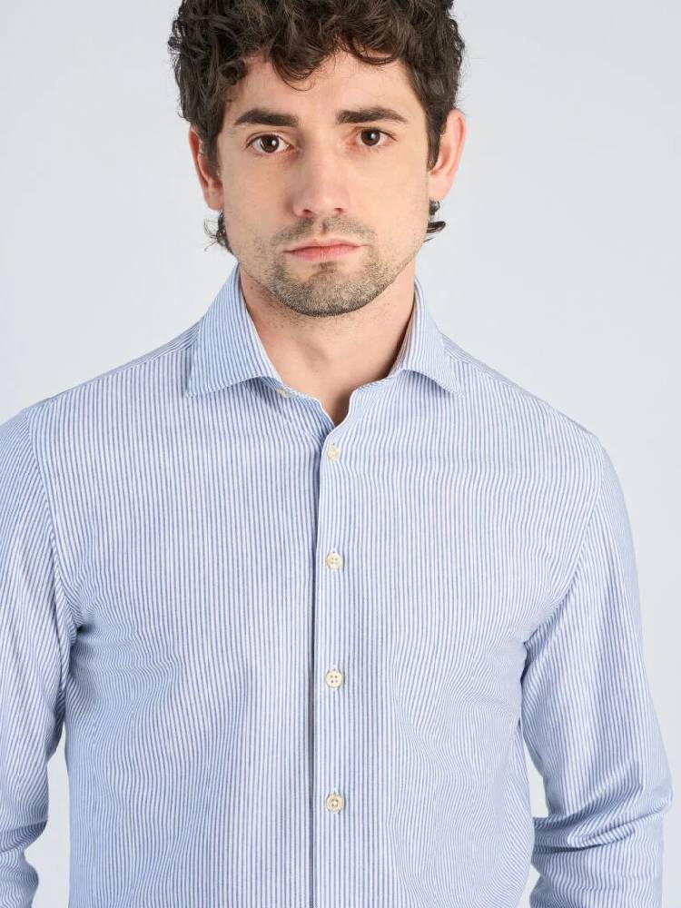 Superflex Knitted Stripe Shirt L/s