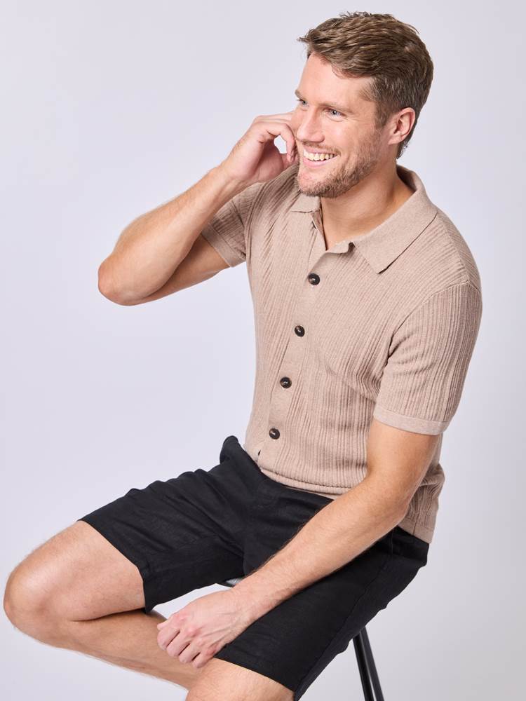 Crisp polocardigan