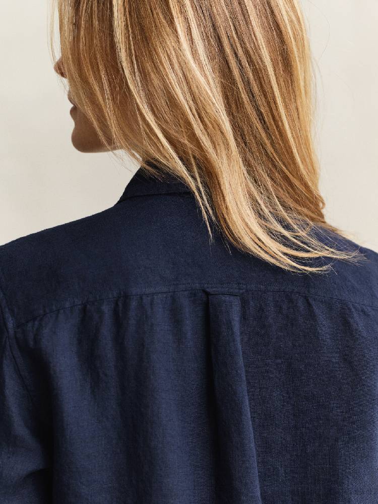 Reg Linen Ls Shirt