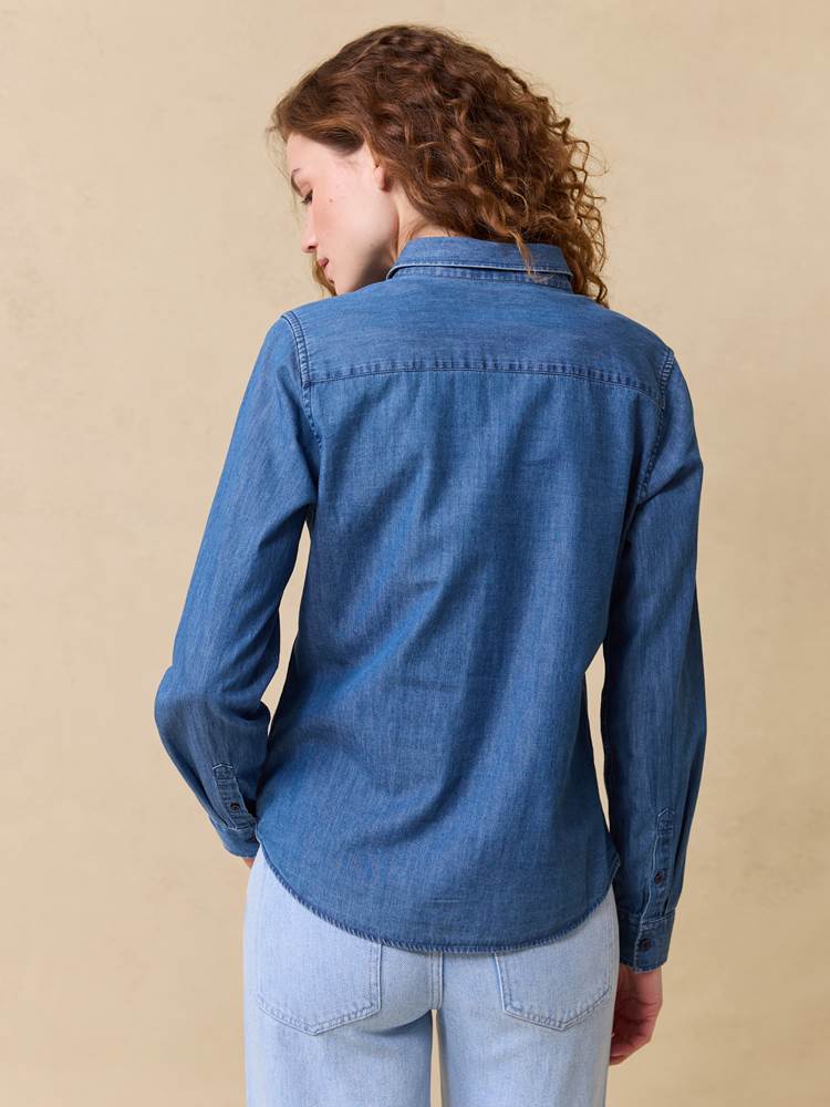 Basic denimskjorte