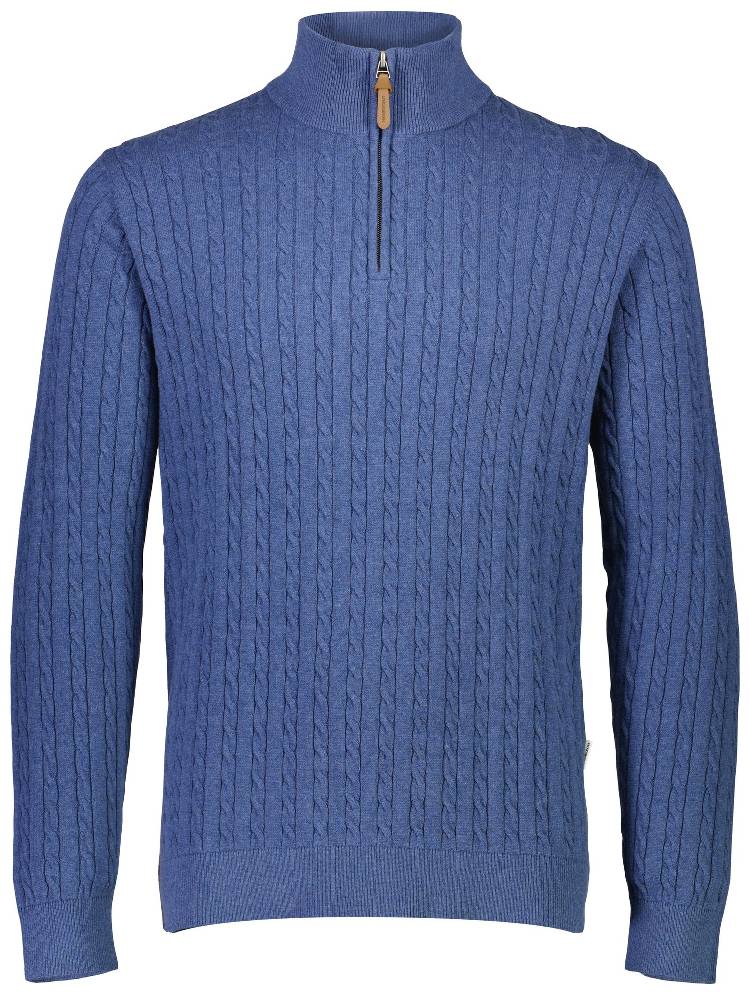 1/2 zip cable knit