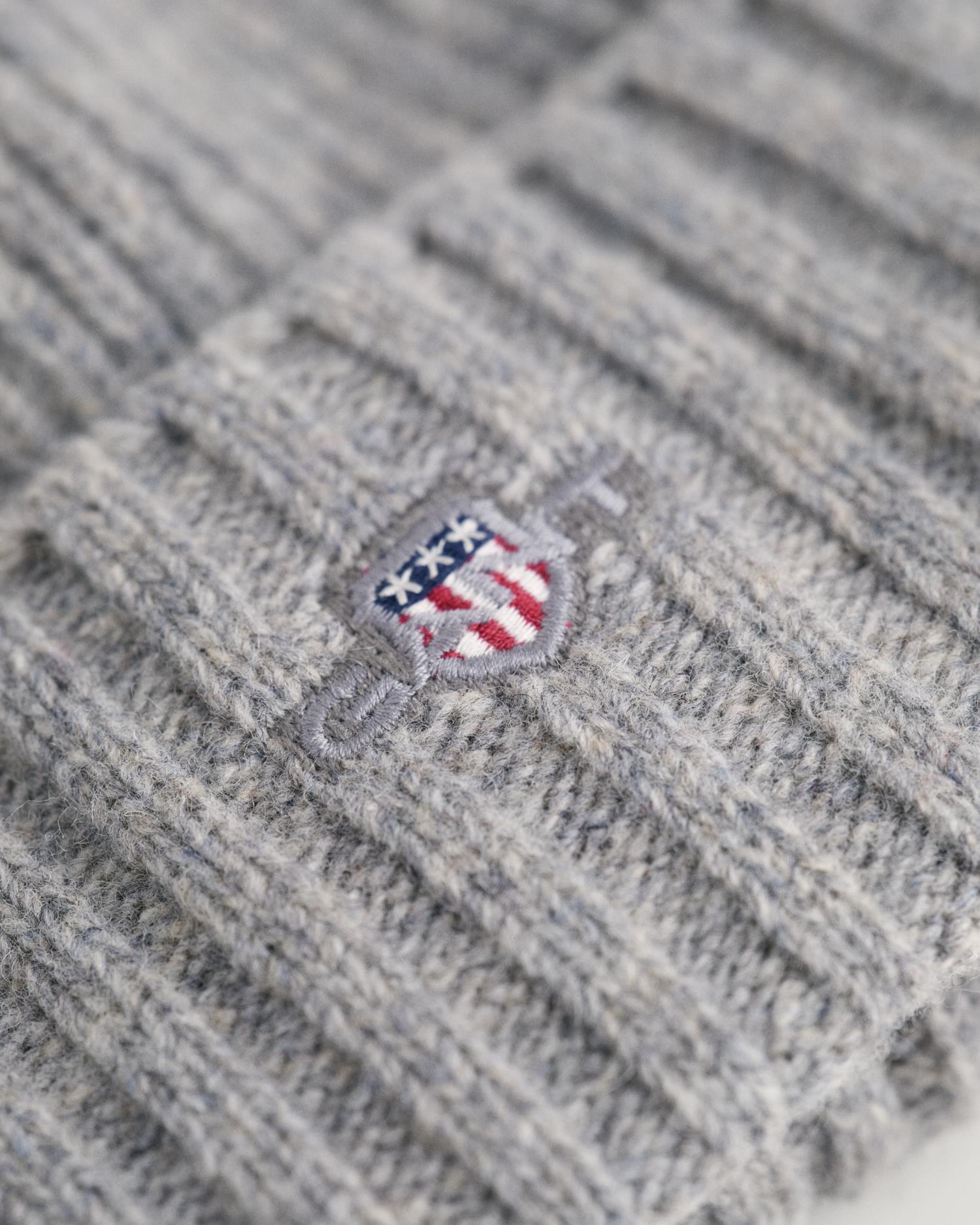 UNISEX. SHIELD WOOL BEANIE