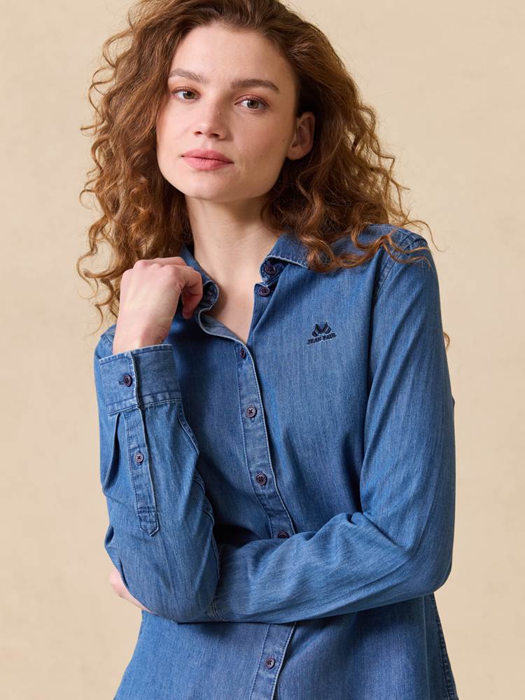 Basic denimskjorte