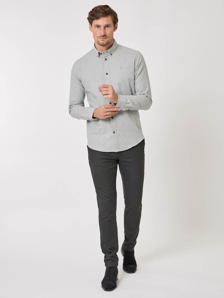 Flanell houndstooth skjorte