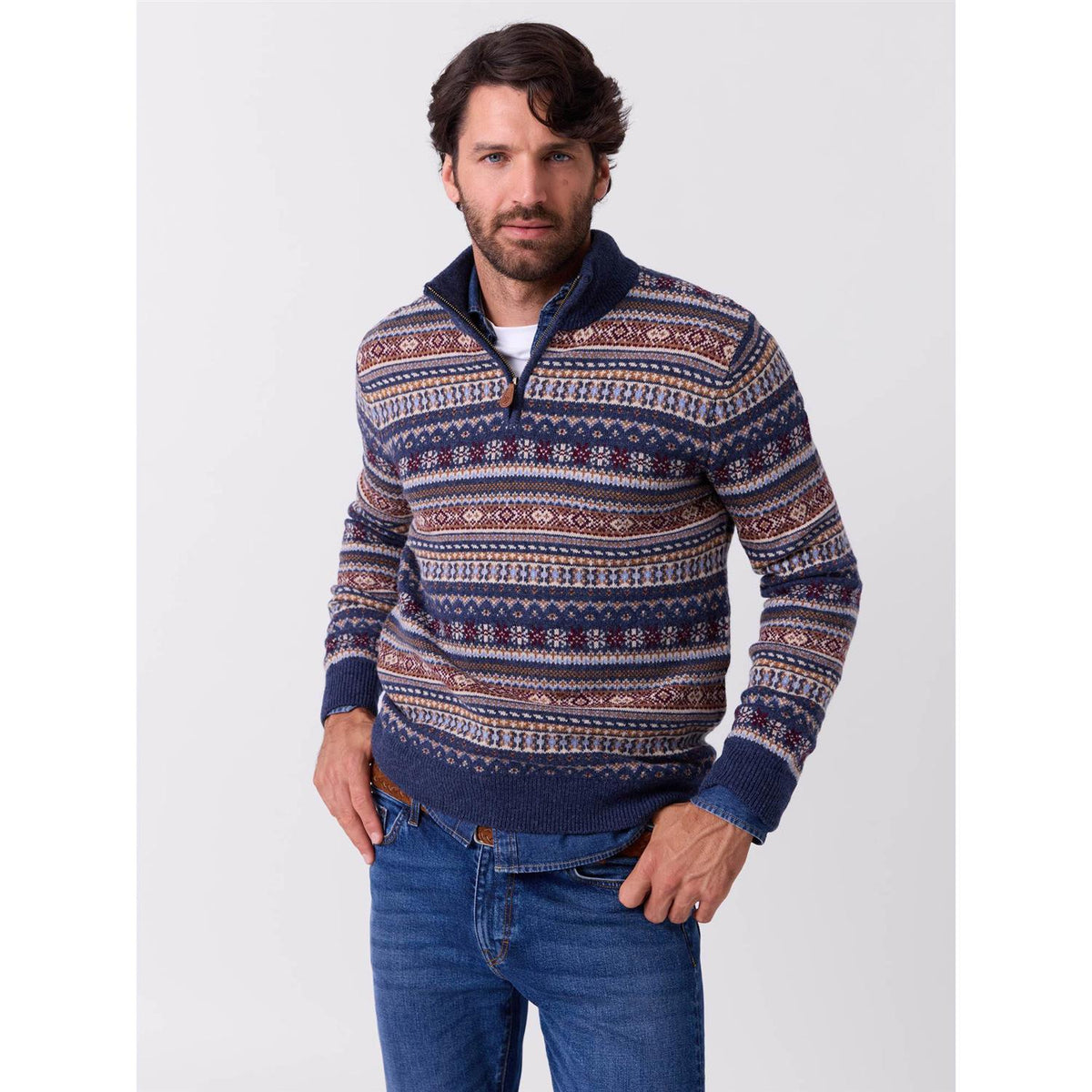 Leon zip genser