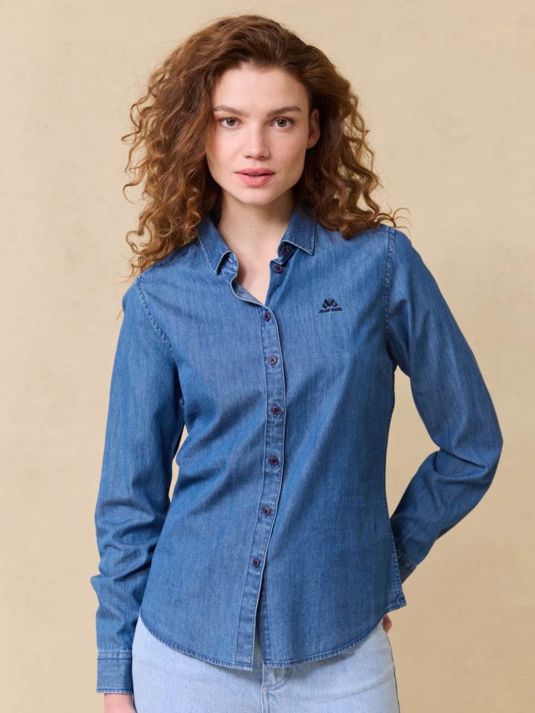 Basic denimskjorte