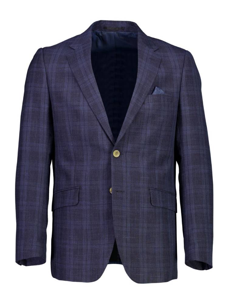 Dobby check blazer