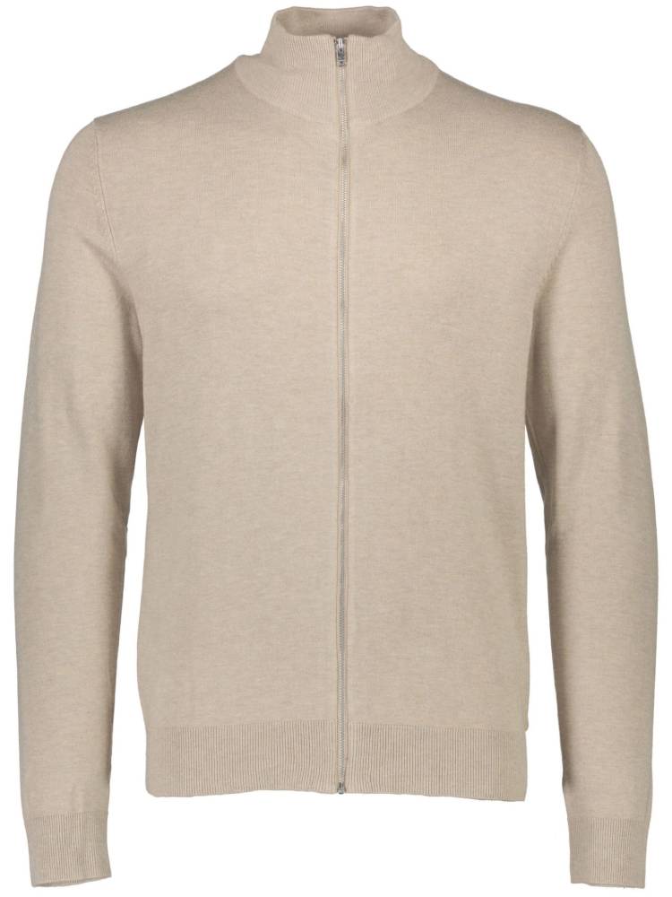 Ecovero L/S zip cardigan