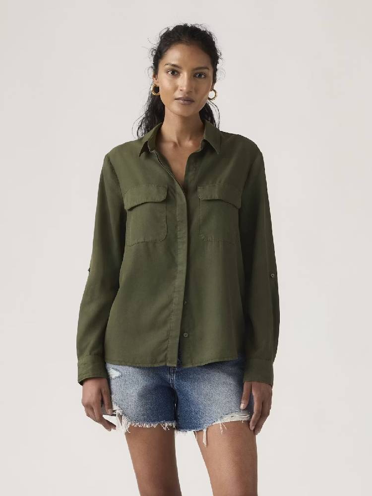 ELAINE UTILITY SHIRT DEEP DEPTHS GD