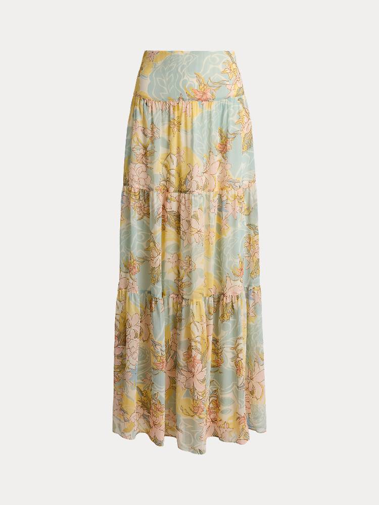 WOVEN-A LINE-SKIRT