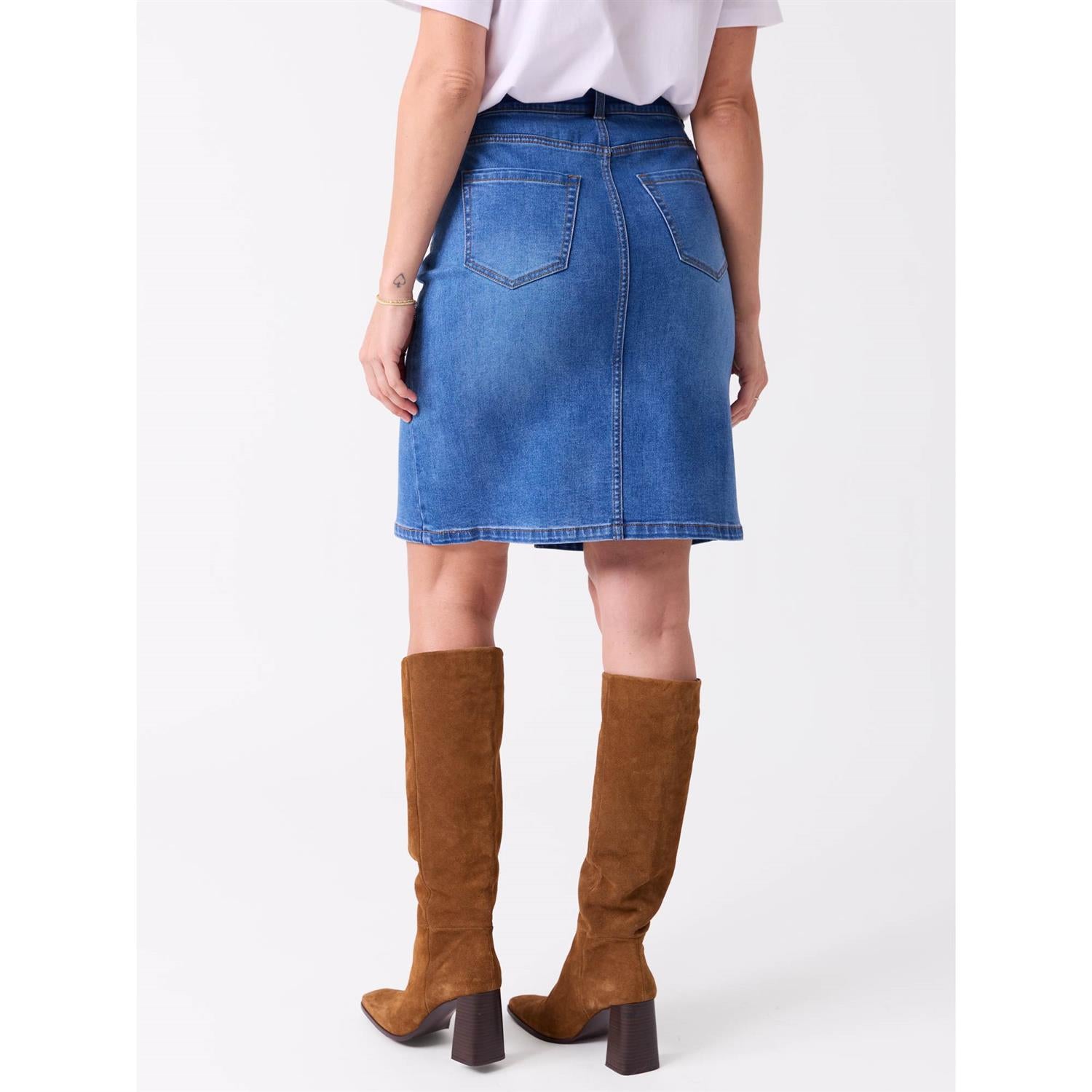 Wilma Denim Skjørt