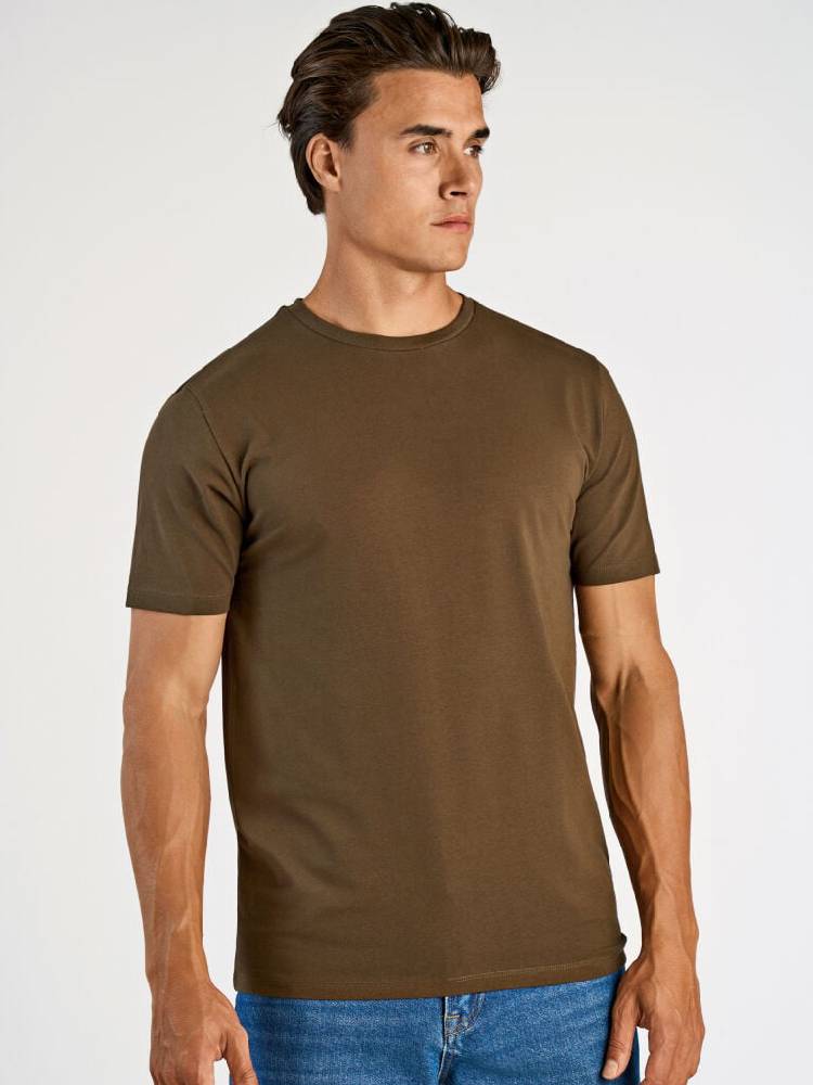 Mens stretch crew neck tee S/S