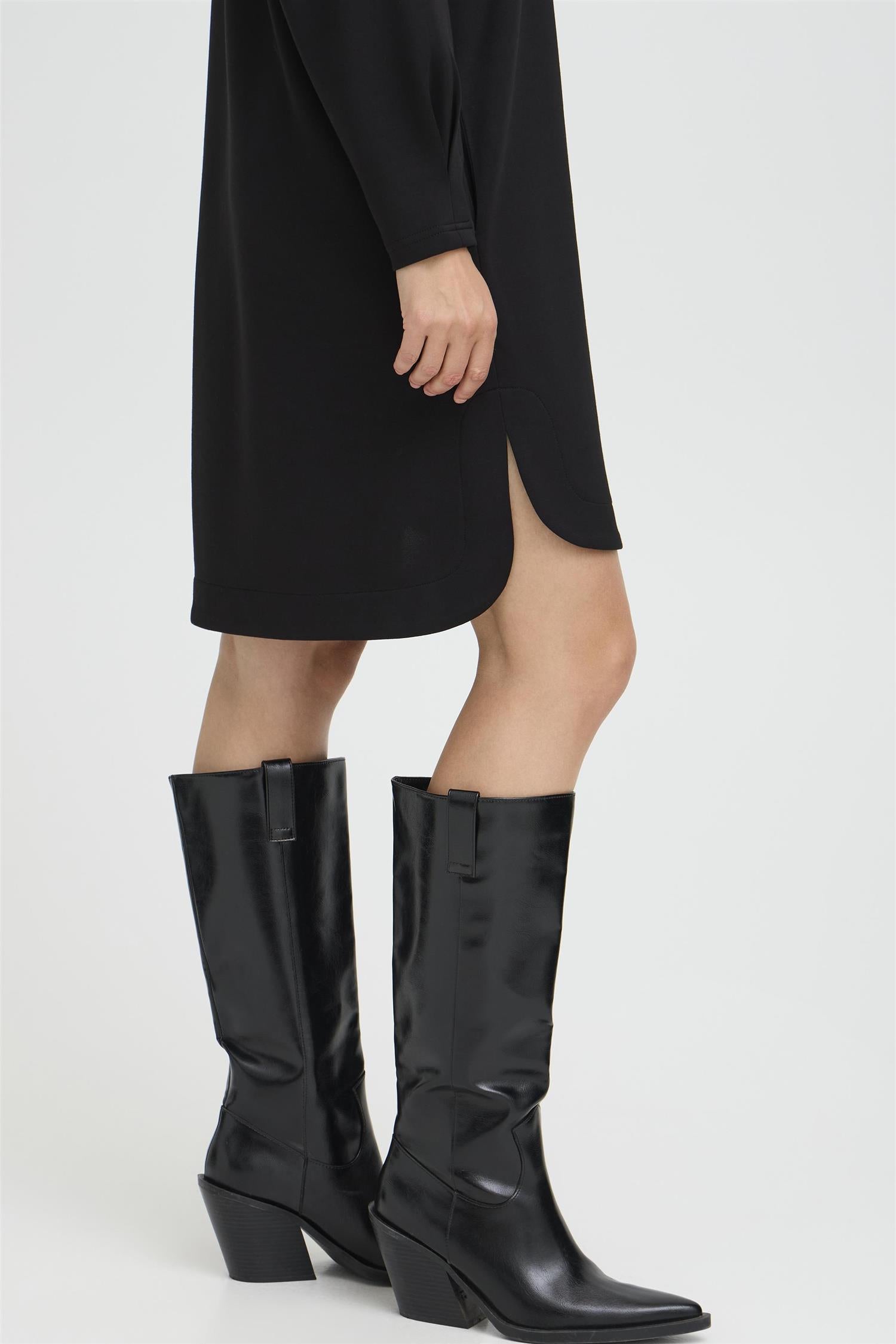 Bypusti Ls Pleat Dress