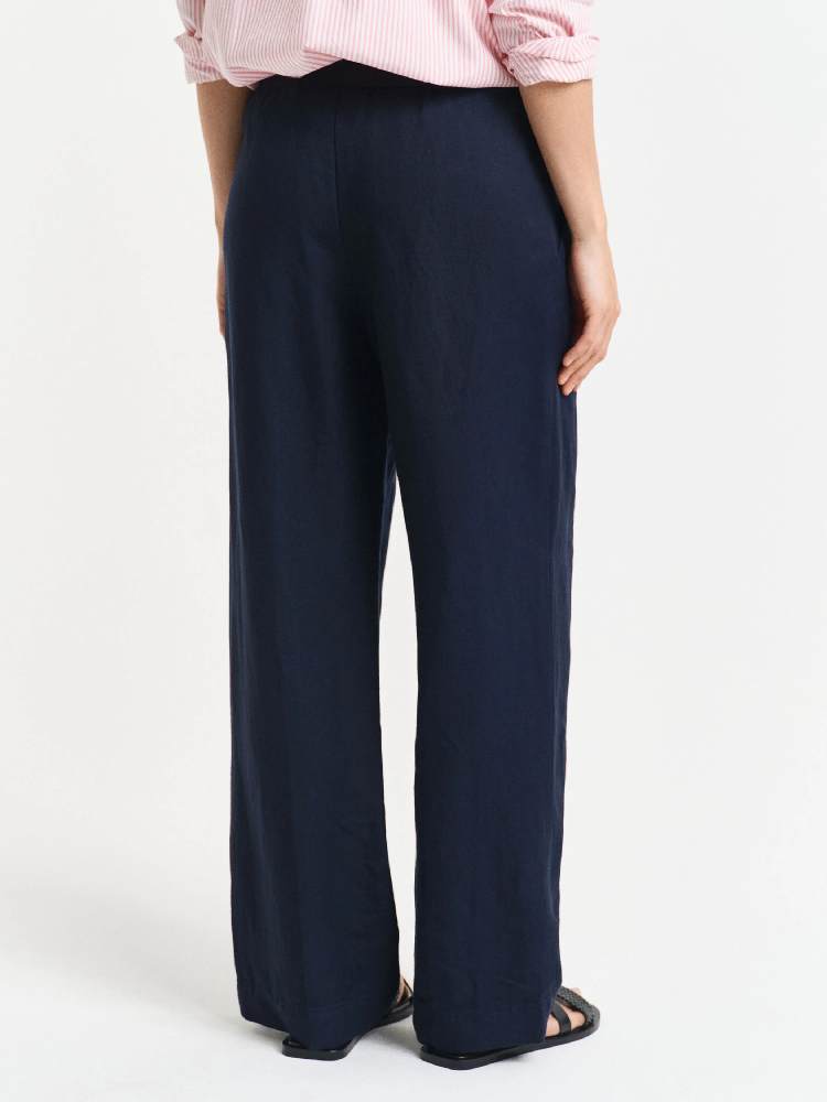 LINEN BLEND PULL ON PANTS