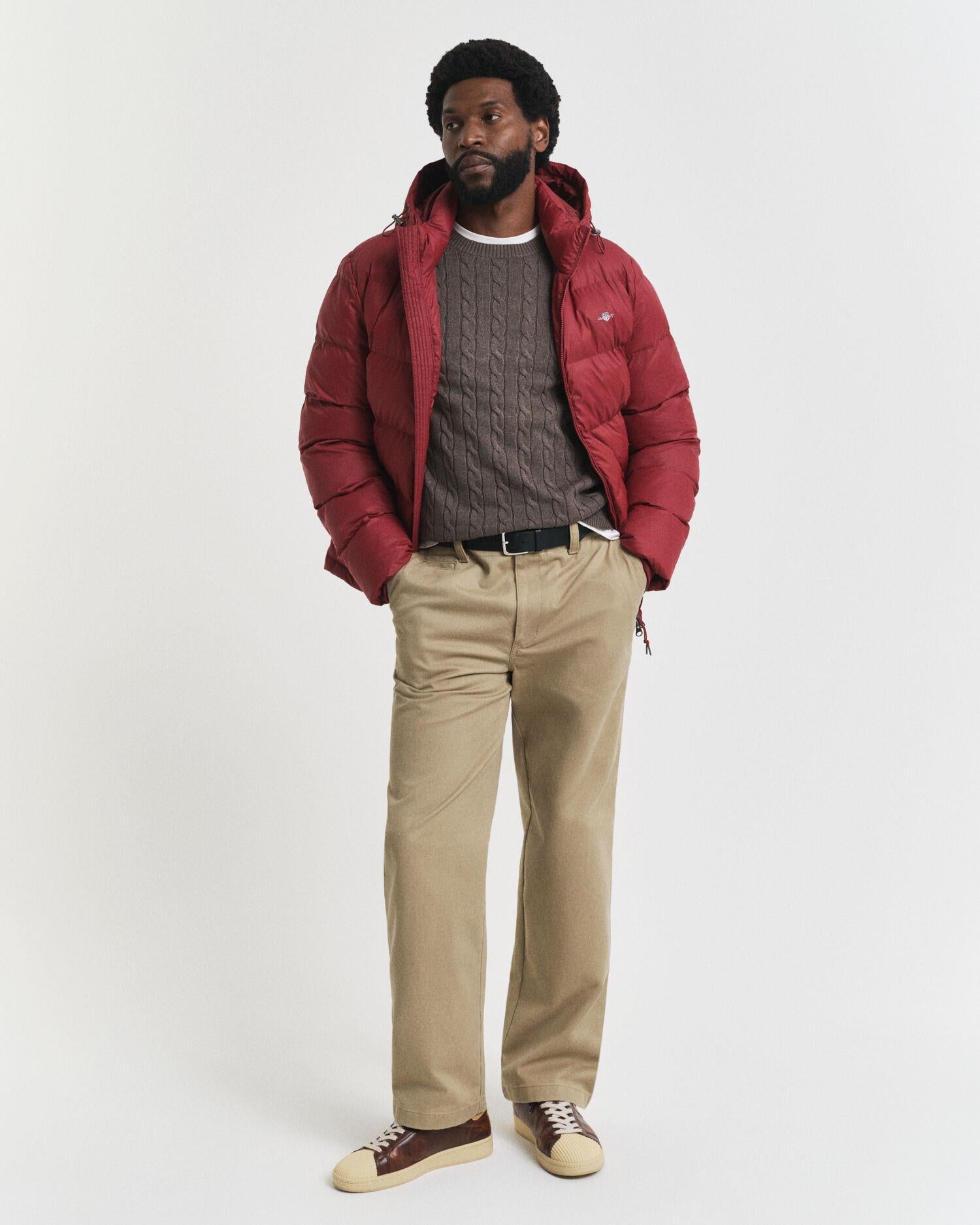 COTTON CABLE C-NECK