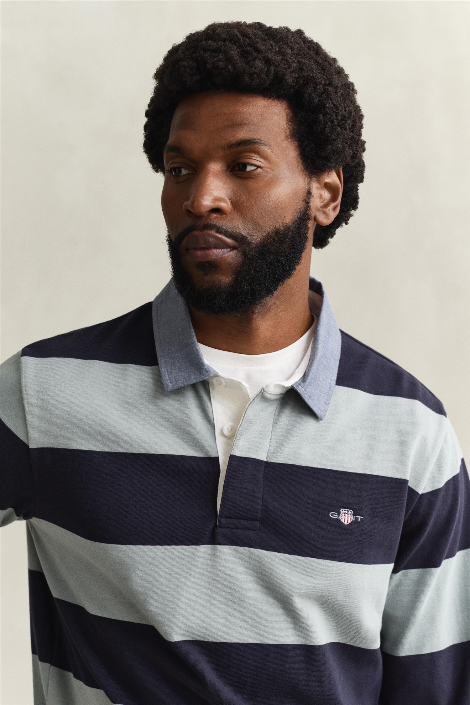 Reg Chambray Stripe Heavy Rugger