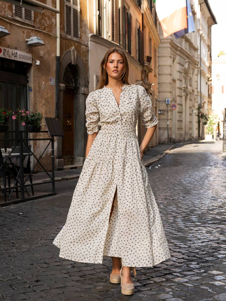 Fabienne Dress Petite Florals