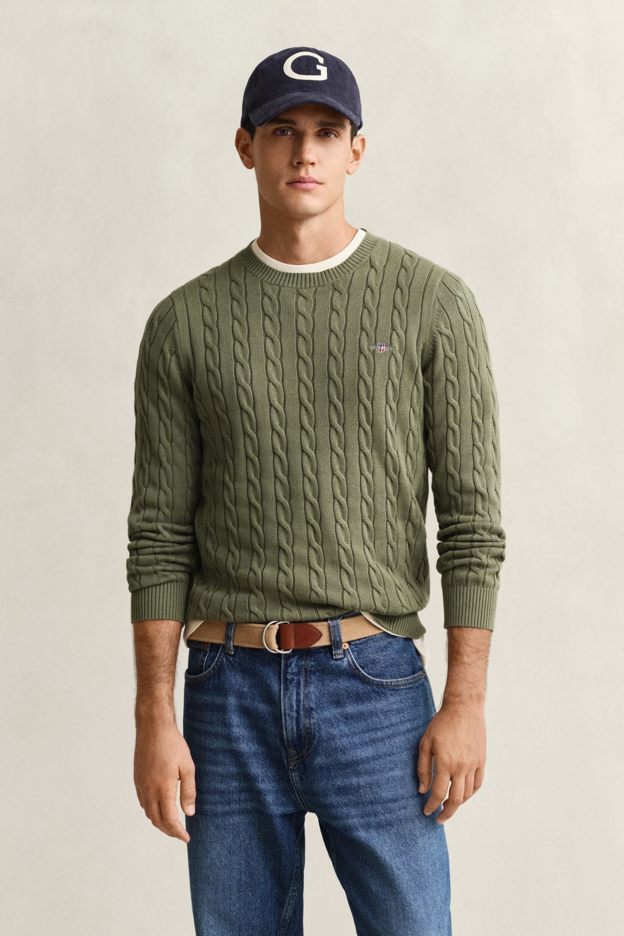 Cotton Cable C-Neck