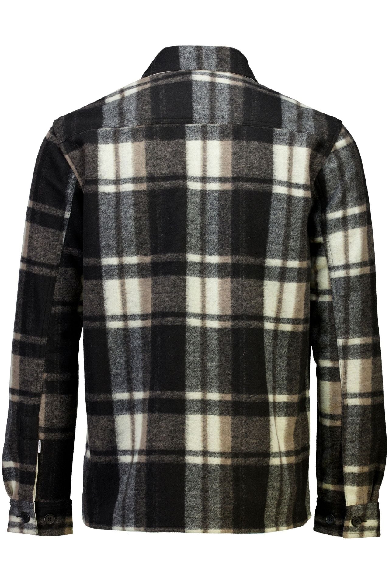 Brushed check overshirt