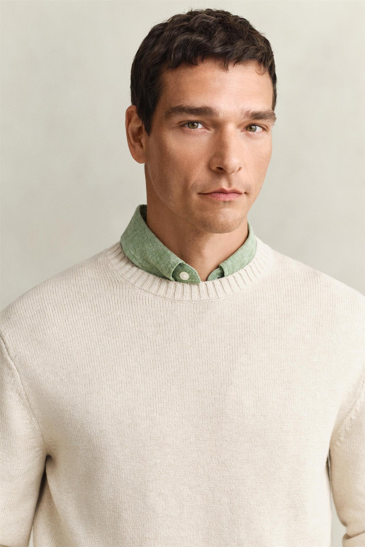 Cotton Blend C-Neck