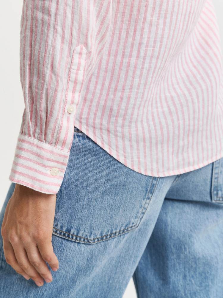 REG LINEN STRIPED SHIRT