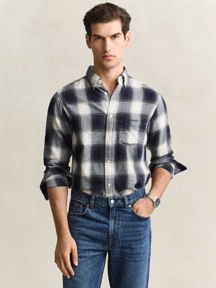 Reg Windblown Flannel Check Shirt