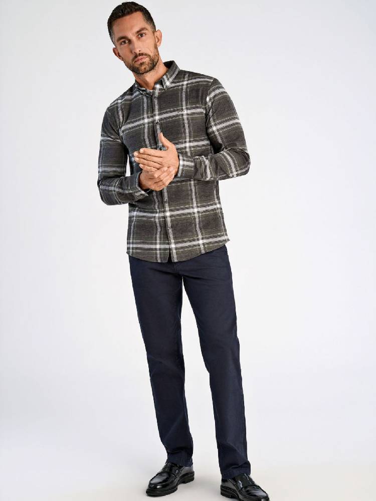 Brushed checked shirt L/S