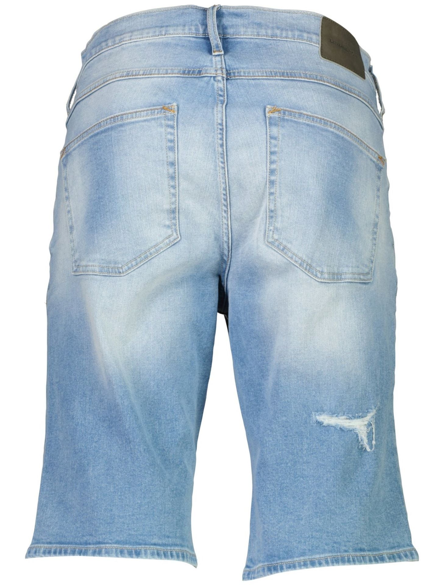 Stretch denim shorts