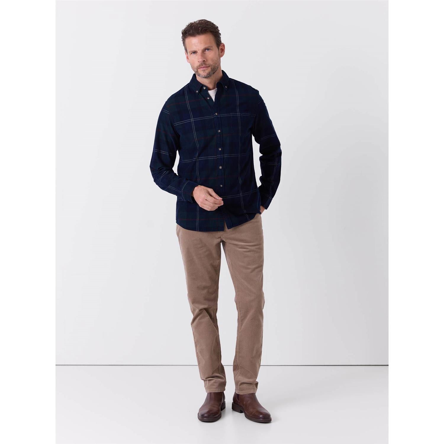 Corduroy Rutete Skjorte