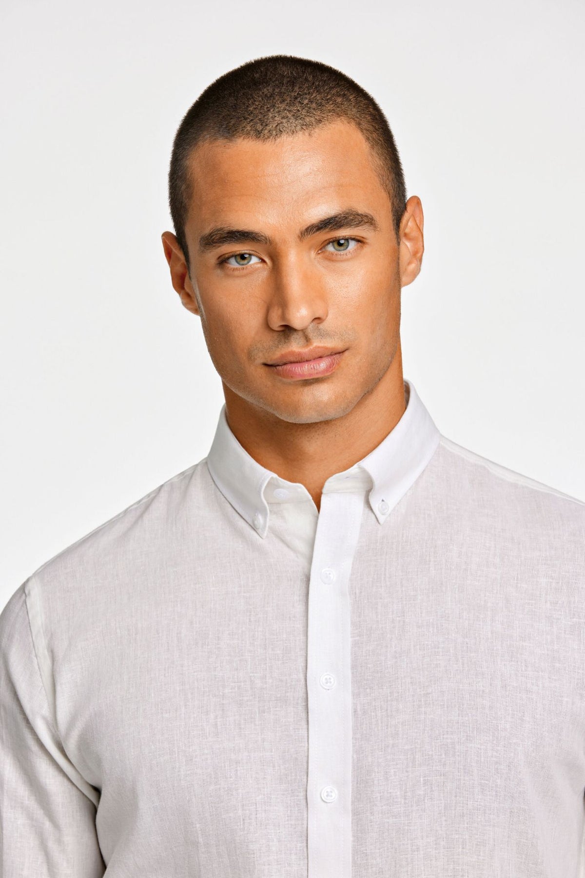 Linen/cotton shirt L/S