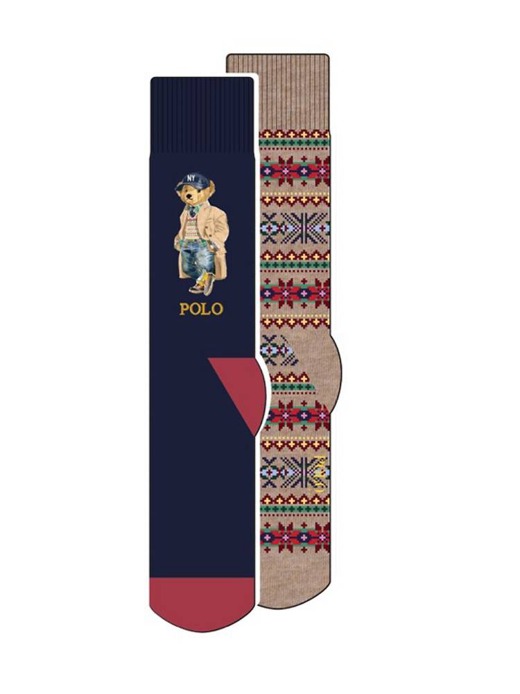 2P CTN BEAR-CREW SOCK-2 PACK