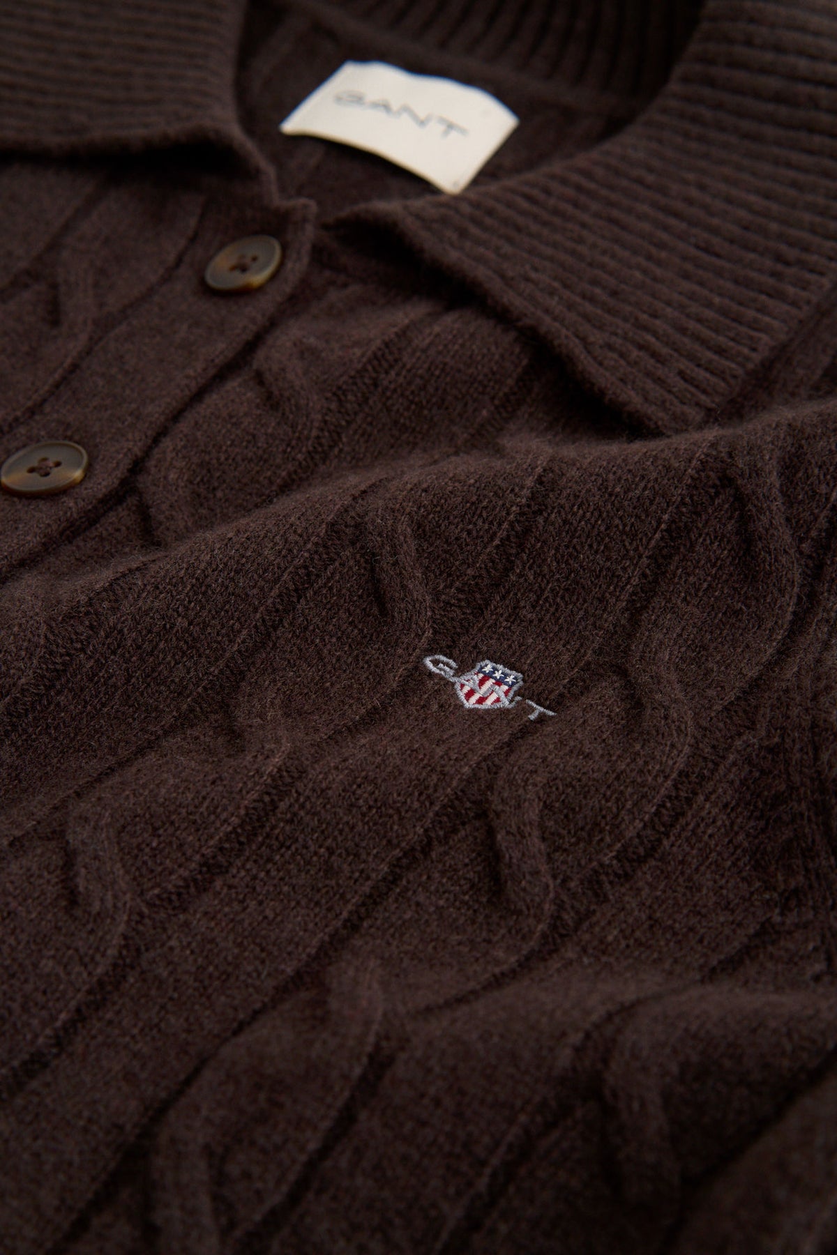 Lambswool Cable Knit Rugger