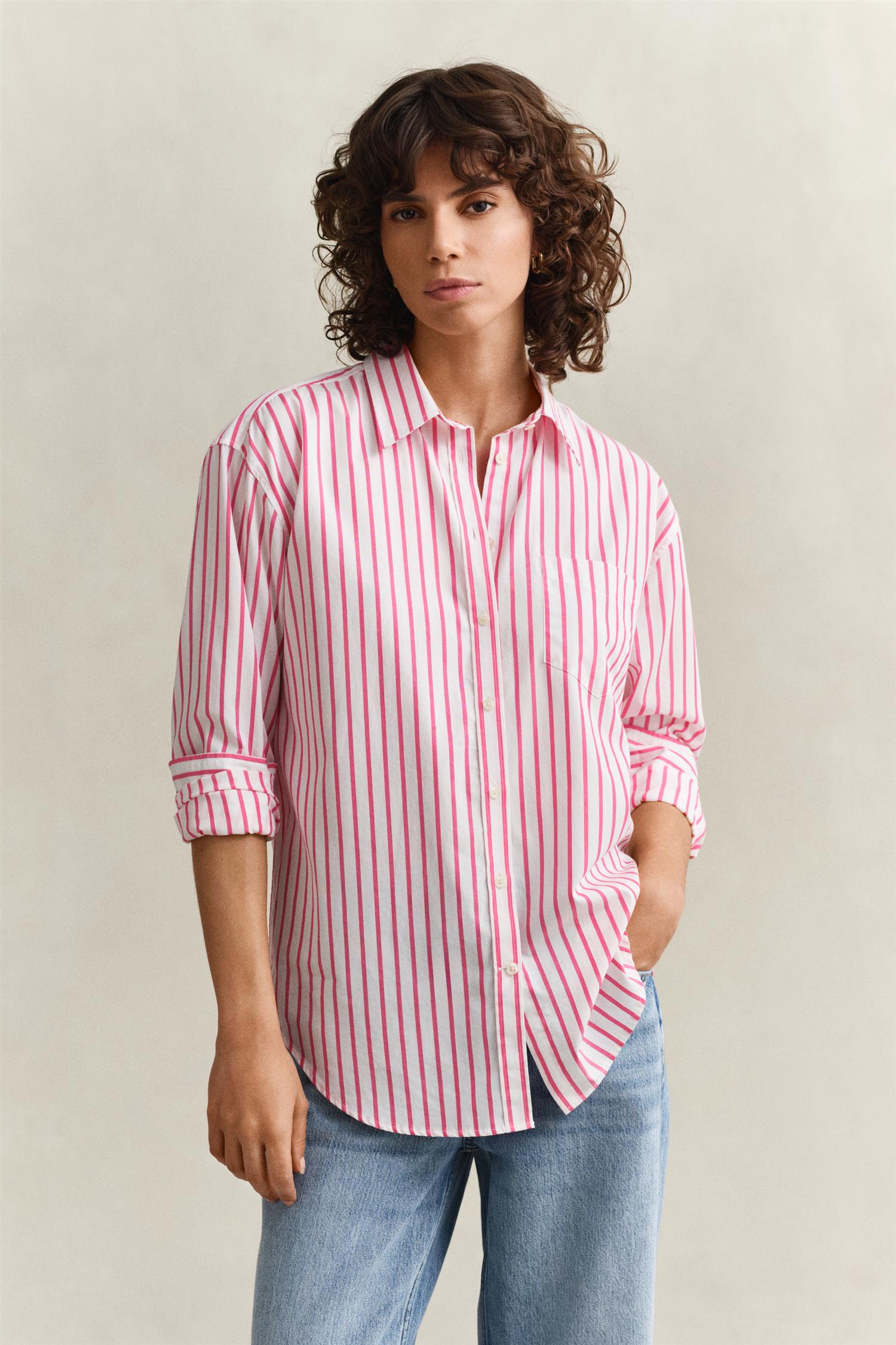 Rel Classic Poplin Striped Shirt