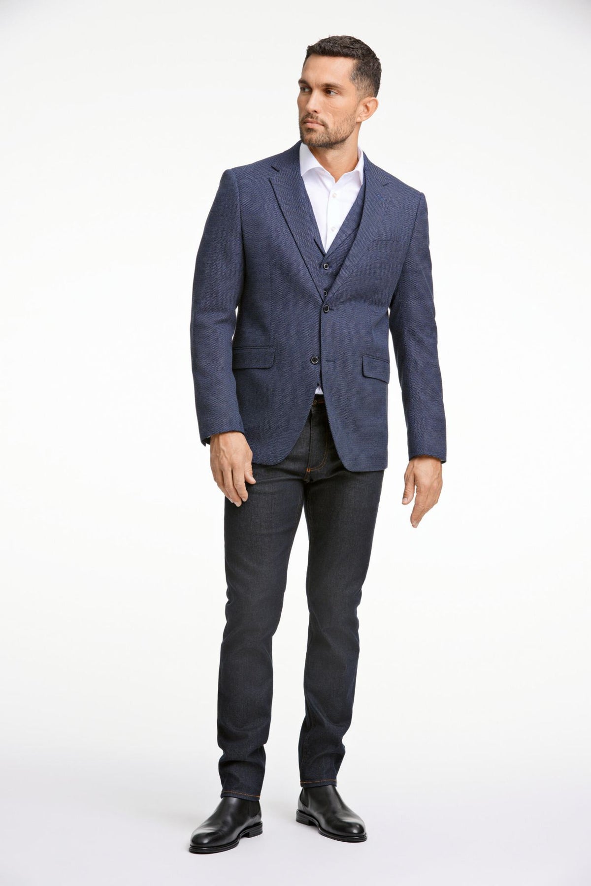 Dobby stretch blazer