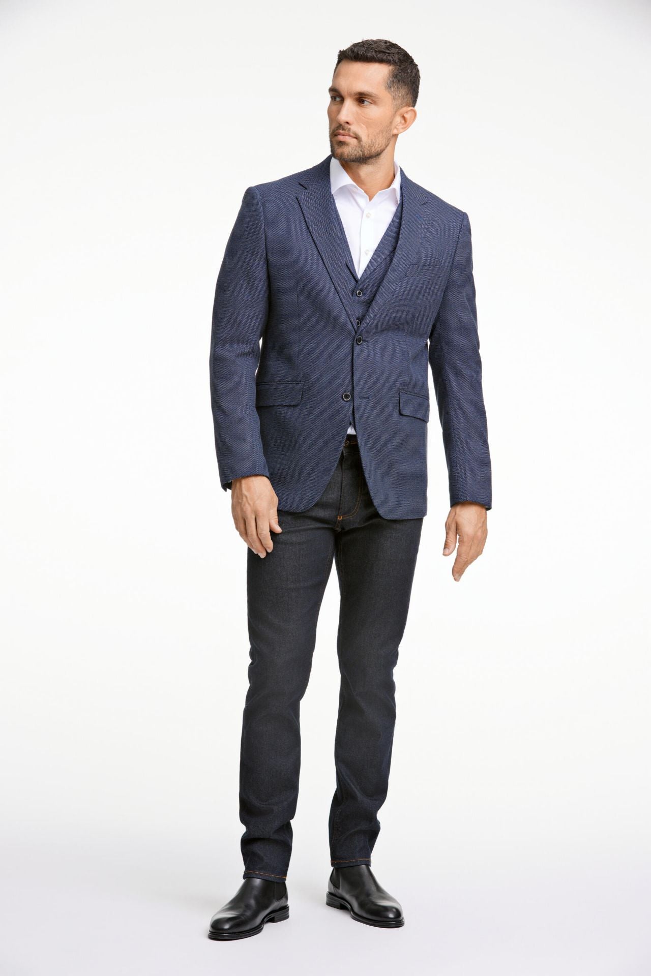 Dobby stretch blazer