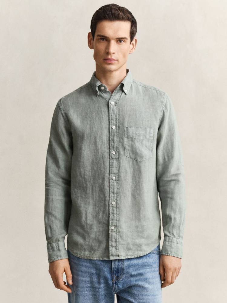Reg Gmnt Dyed Linen Shirt