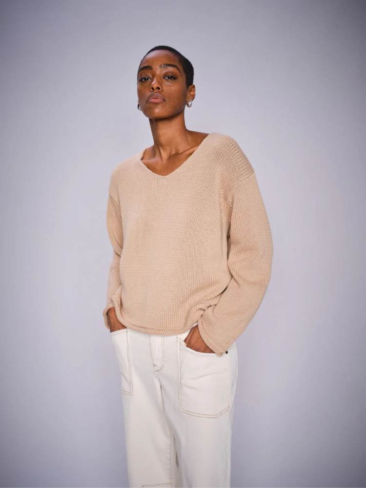 MMBine LS V-neck Knit
