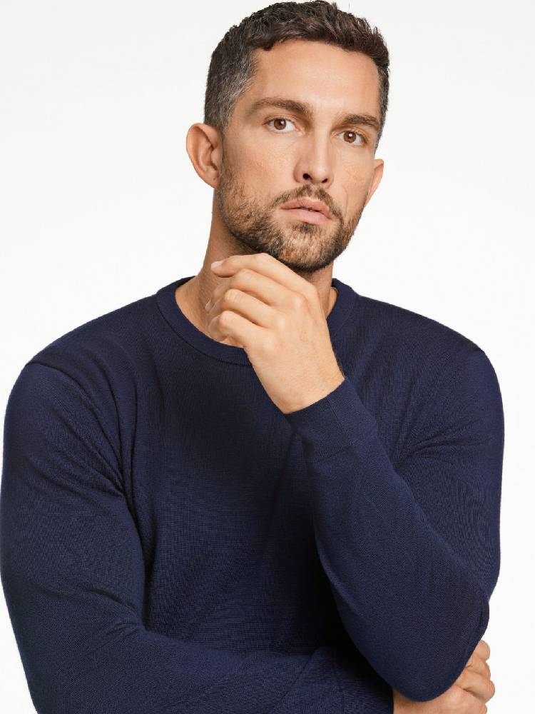 100% merino crew neck knit