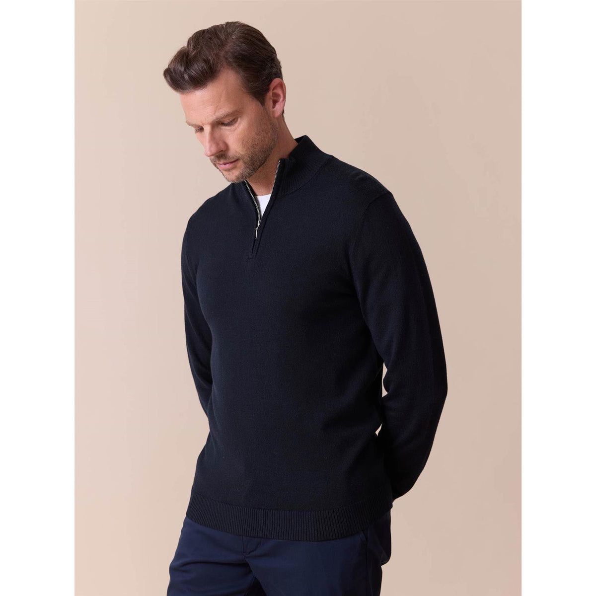 Berto Merino Zip Genser