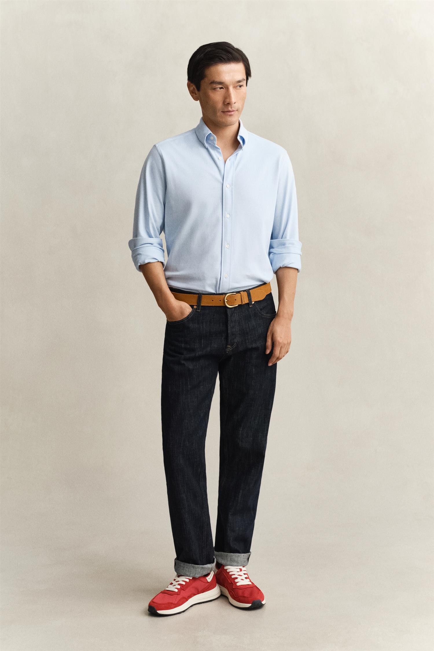 REG JERSEY PIQUE STRETCH SHIRT