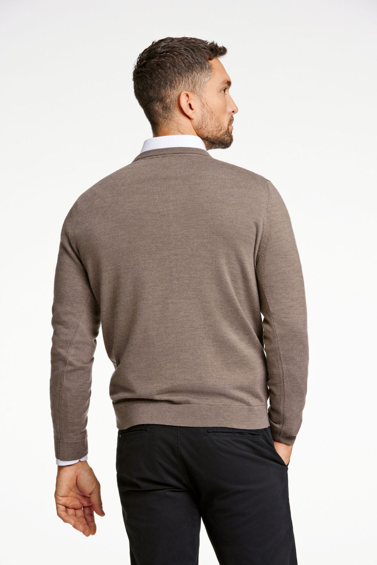 100% merino crew neck knit