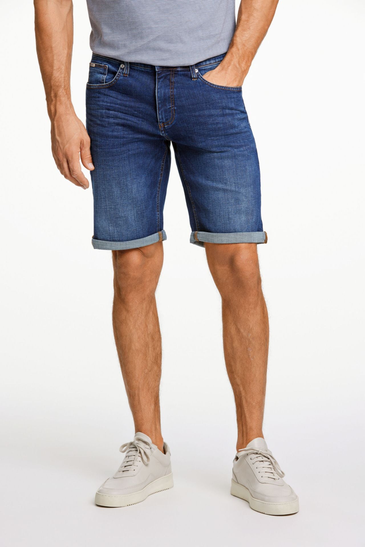 Superflex denim shorts
