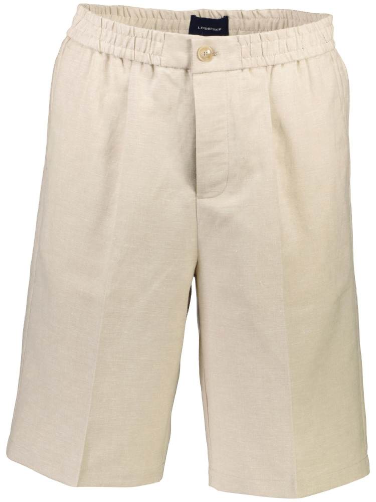 Linen blend elasticated shorts