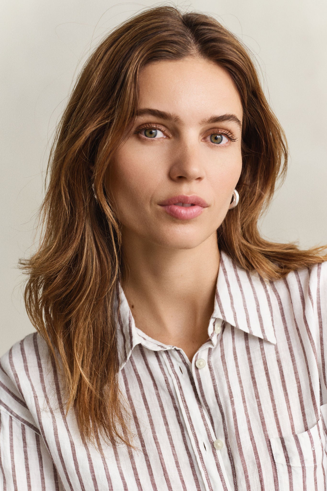 Rel Striped Linen Ls Shirt