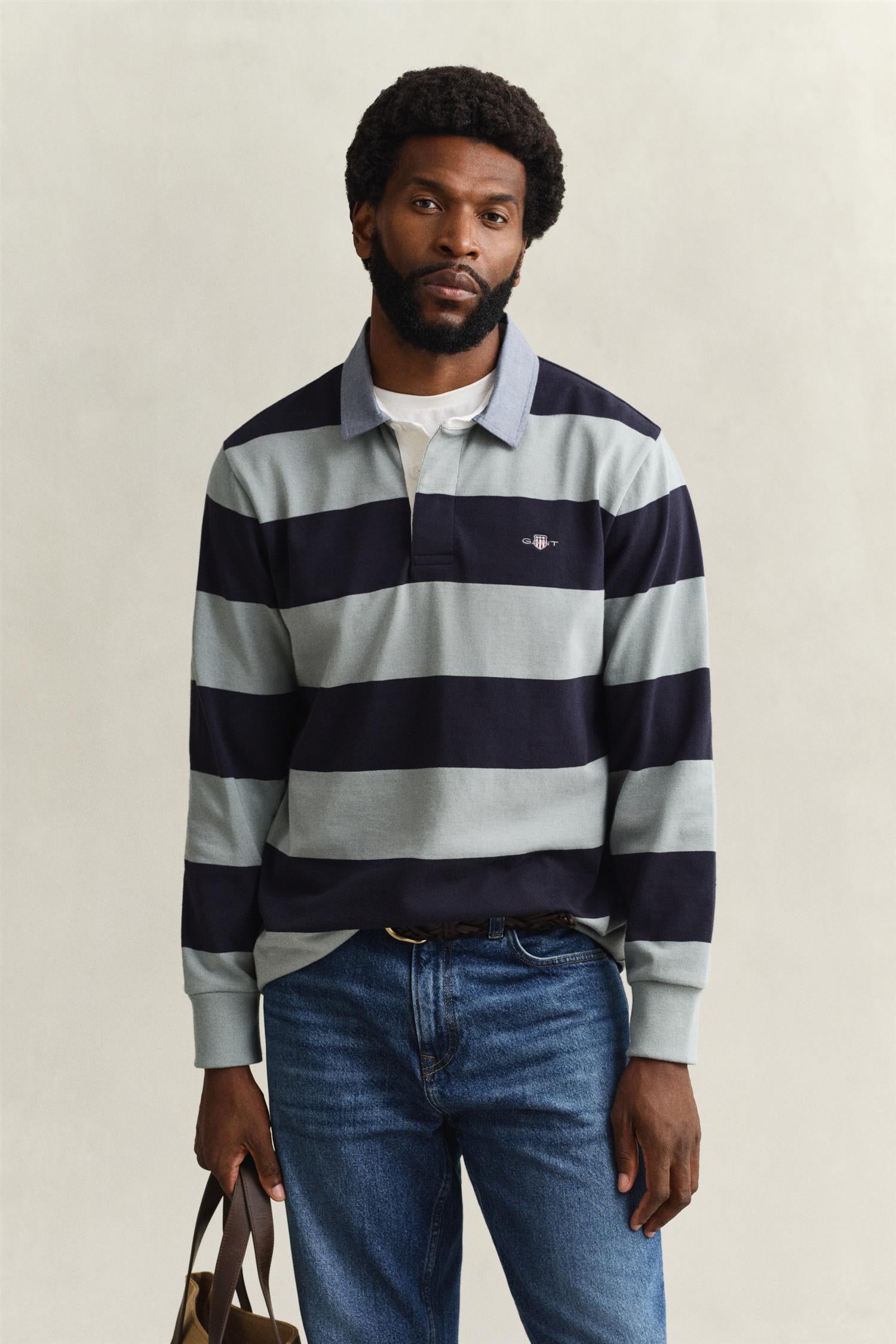 Reg Chambray Stripe Heavy Rugger