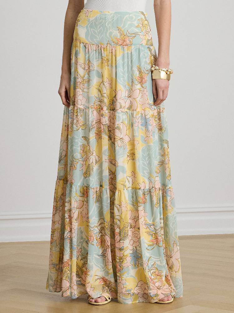 WOVEN-A LINE-SKIRT