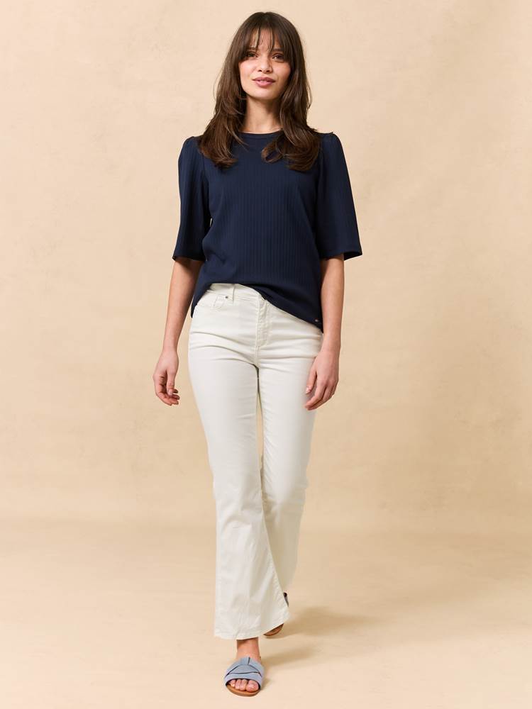 Sabine cropped flared color