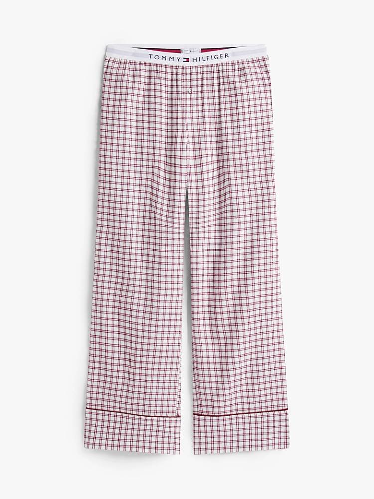 PLAID PRT FLANNEL PANTS