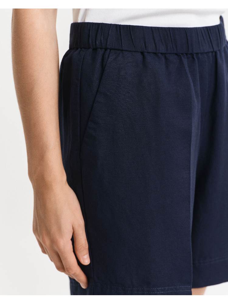 REL LINEN BLEND PULL ON SHORTS