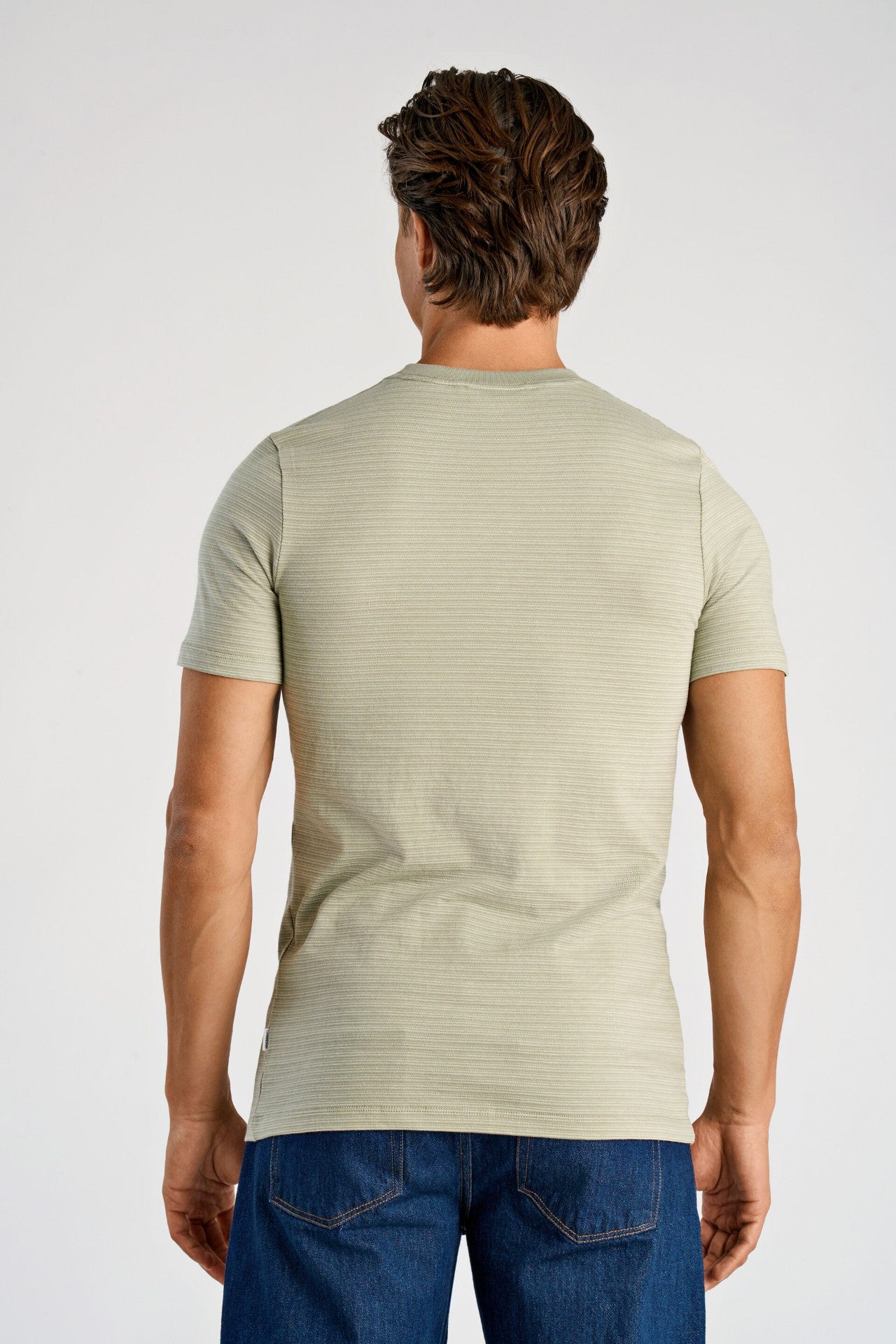 Striped o-neck tee S/S